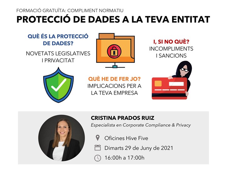 Primera xerrada de protecció de dades per Klab amb Cristina Prados